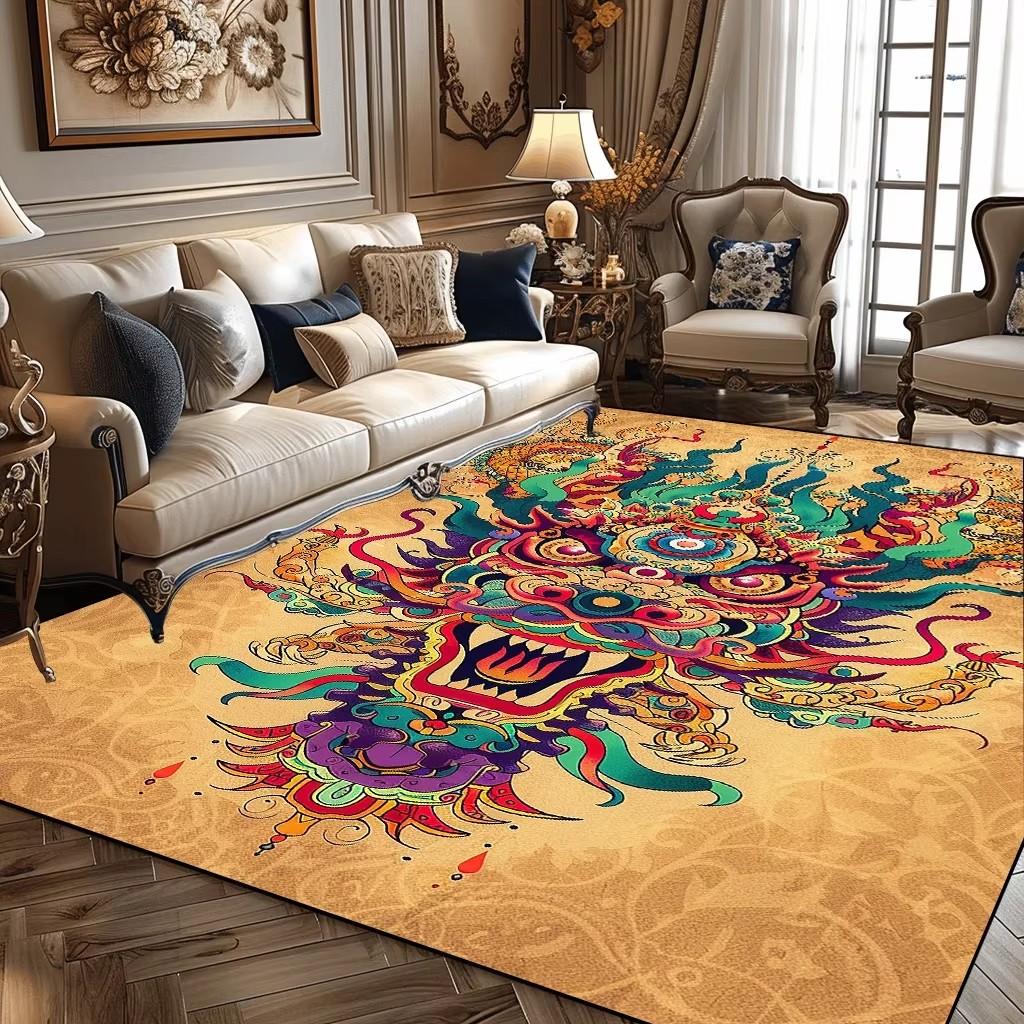 Creative Trendy Carpet Living Room Decoration Animal Pattern Alfombra Rugs for Bedroom Home Children Bedroom Decor Entrance Mat