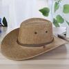 Frühling Herbst Breitkrempe Einfarbige Herren Jazzhut Unisex Sonnenschutz Outdoor Damen Zylinder Cowboyhut