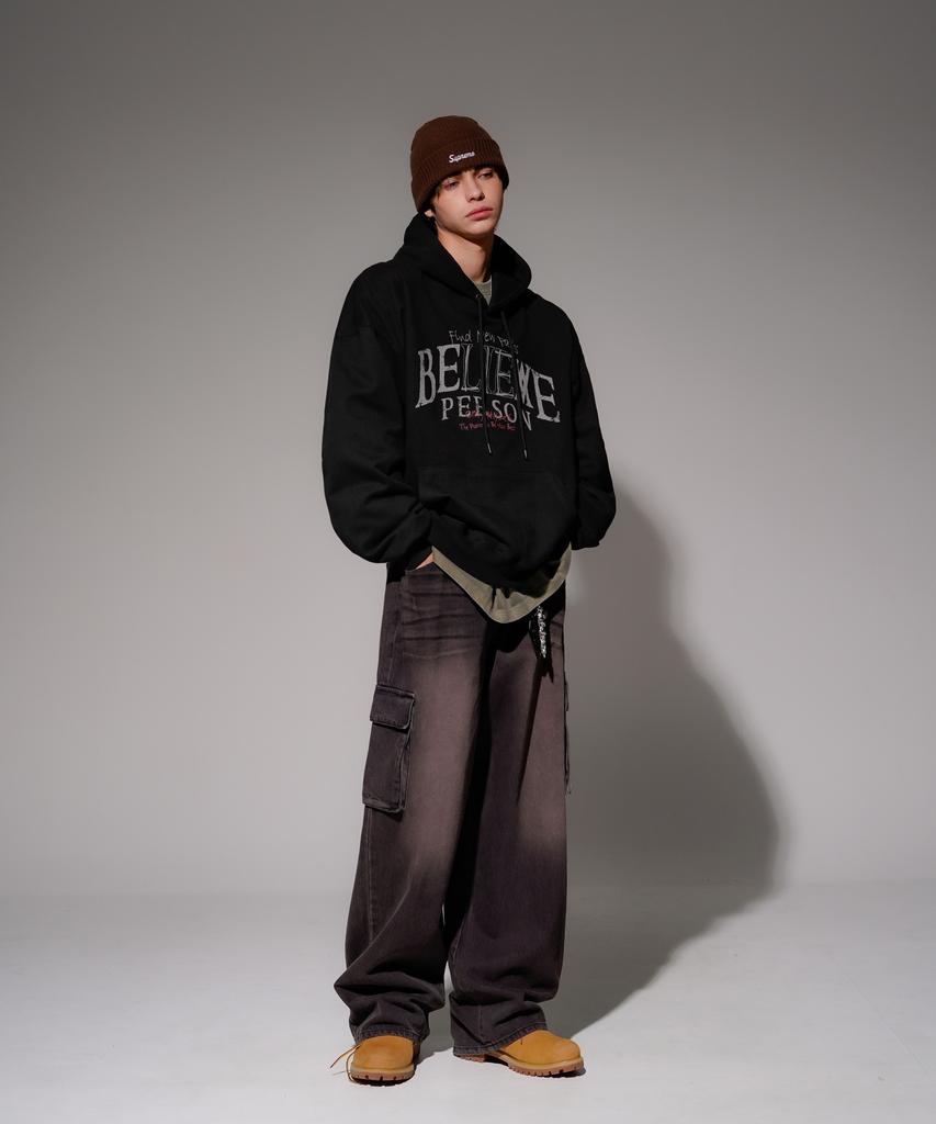 [Set] Believe + Pass Painting Heavy Cotton Hoodie (Kmhd6830+Kmhd6831) (A Type)