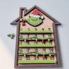 3D Christmas Countdown Calendar Wooden Wall Hanging Holiday Decoration Sign