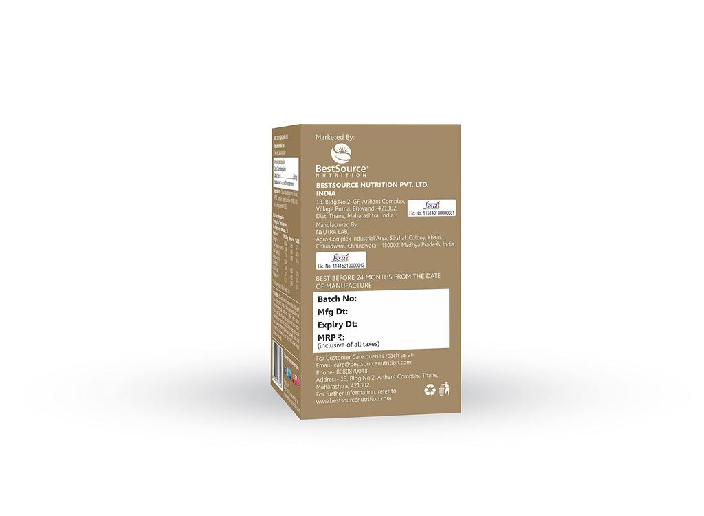 BestSource Cissus Quadrangularis 5% Extract for Bone Support, 60 Caps