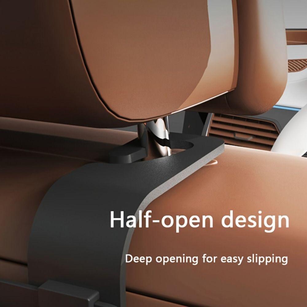 Partition Design Car Backseat Storage Box Water-proof Phone Stand Holder Vehicle Tissue Box Multifunctional with Hook