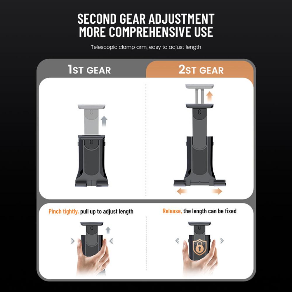 Universal Bike Treadmill Tablet Holder Stand - Adjustable Handlebar Mount for iPhone 11-15, Samsung Galaxy Tab 4-11 Inch Devices