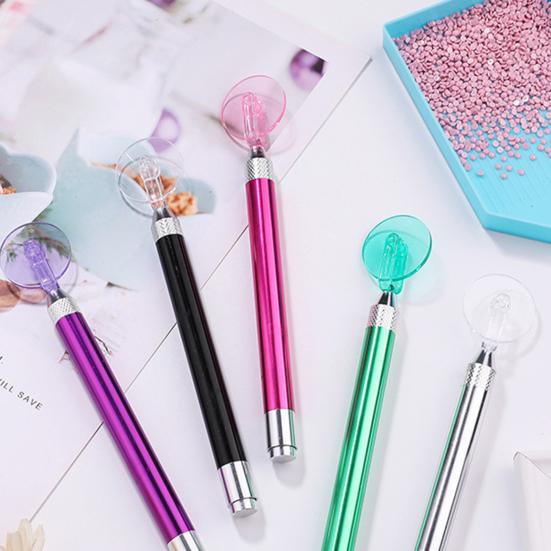1 Set Drill Roller Convenient Detachable Handle DIY 5D Diamond Painting Colorful Point Drill Pen Wheel for Home
