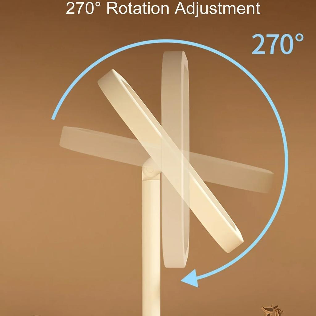 NEW LED Makeup Mirror, Touch Control 3 Light Modes, Rechargeable Portable Vanity Mirror with Stand & Foldable Design