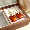 Retro Square Earrings, Ear Buckles, High-End Sense White Atmosphere Exaggerated Personality Temperament Earrings