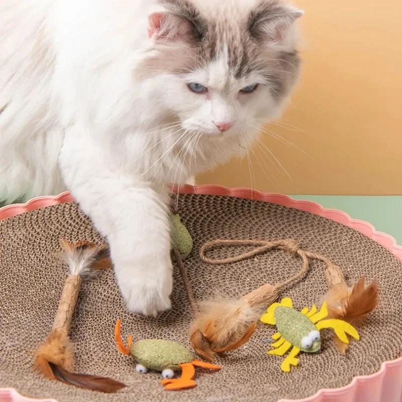 Cat Mint Ball Health and Safety Cat Feather Toy Ball Family Chase Cat Snacks Teeth Cleaning and Tooth Grinding Hair Removal Ball