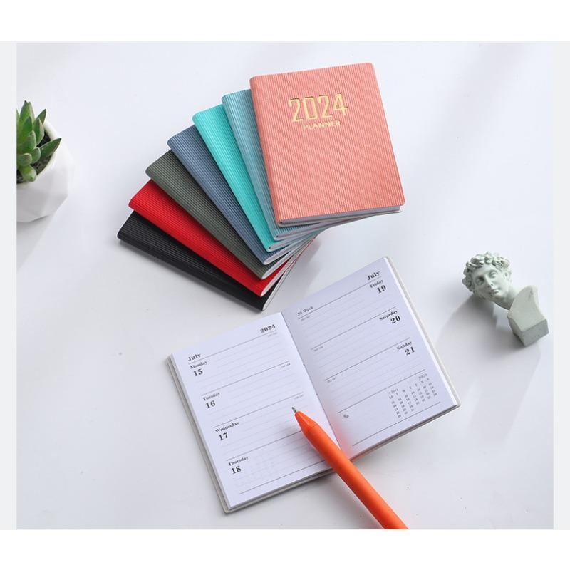 A7 Mini Notebook 365 Days Portable Pocket Notepad Daily Weekly Agenda Planner Notebooks Stationery School Writing Supplies