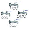 Drum Faucet Dn50 Stainless Steel 90 Degree 2" Stainless Steel Barrel Faucet