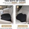 Comfortable Dual-Use Memory Foam Lumbar Support Cushion for Car—Four Seasons Universal Fit