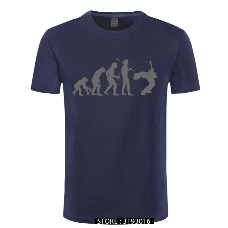 Funny Guitarist T Shirt Evolution Of a Guitarist Music Rock Guitar Musician Band Metal Mens Tshirt 31 Colors Unisex Cool Tees