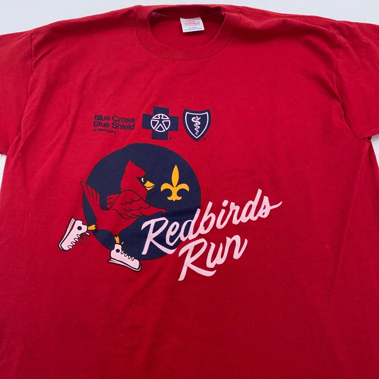 винтажная футболка 90-х MEMPHIS REDBIRDS RUN РАЗМЕР MEDIUM/LARGE бейсбол милб Теннесси XL