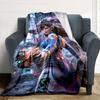 Overwatch Heroes Print Flannel Blanket High Quality Warm Comfortable Cover for All Seasons Perfect for Gifts Home Decor