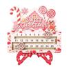 Advent Advent Calendar Decoration, Wooden Christmas Calendar Sign for Entryway Shelf Tabletop Display and Home Styling