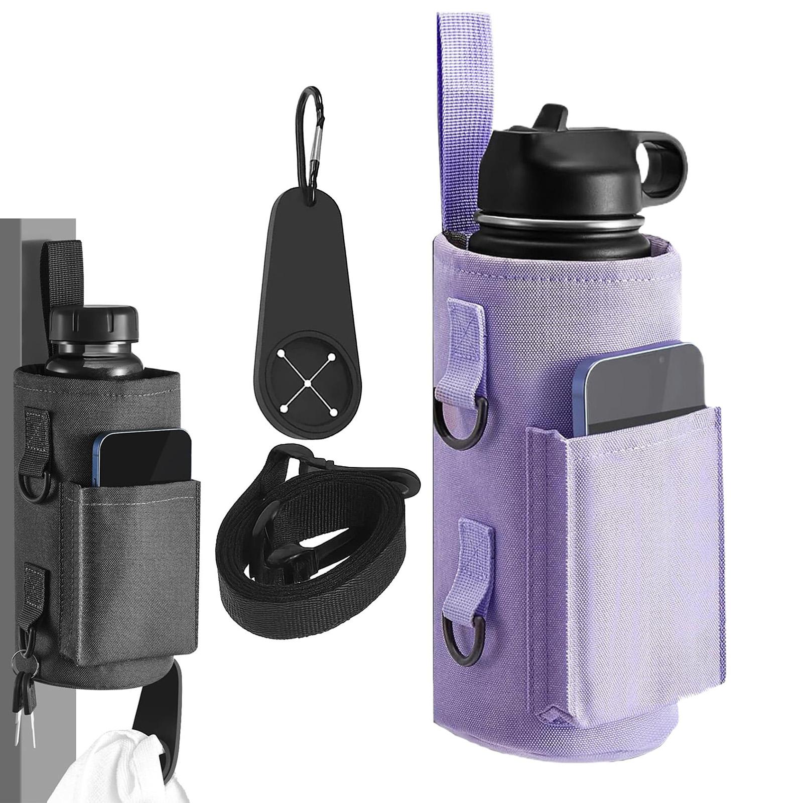 

Magnetic Gym Bag Waterbottle Holder, With Transparent Phone Pouch And Adjustable Straps, Securely Attaches To Gyms Equipment One Size фіолетовий