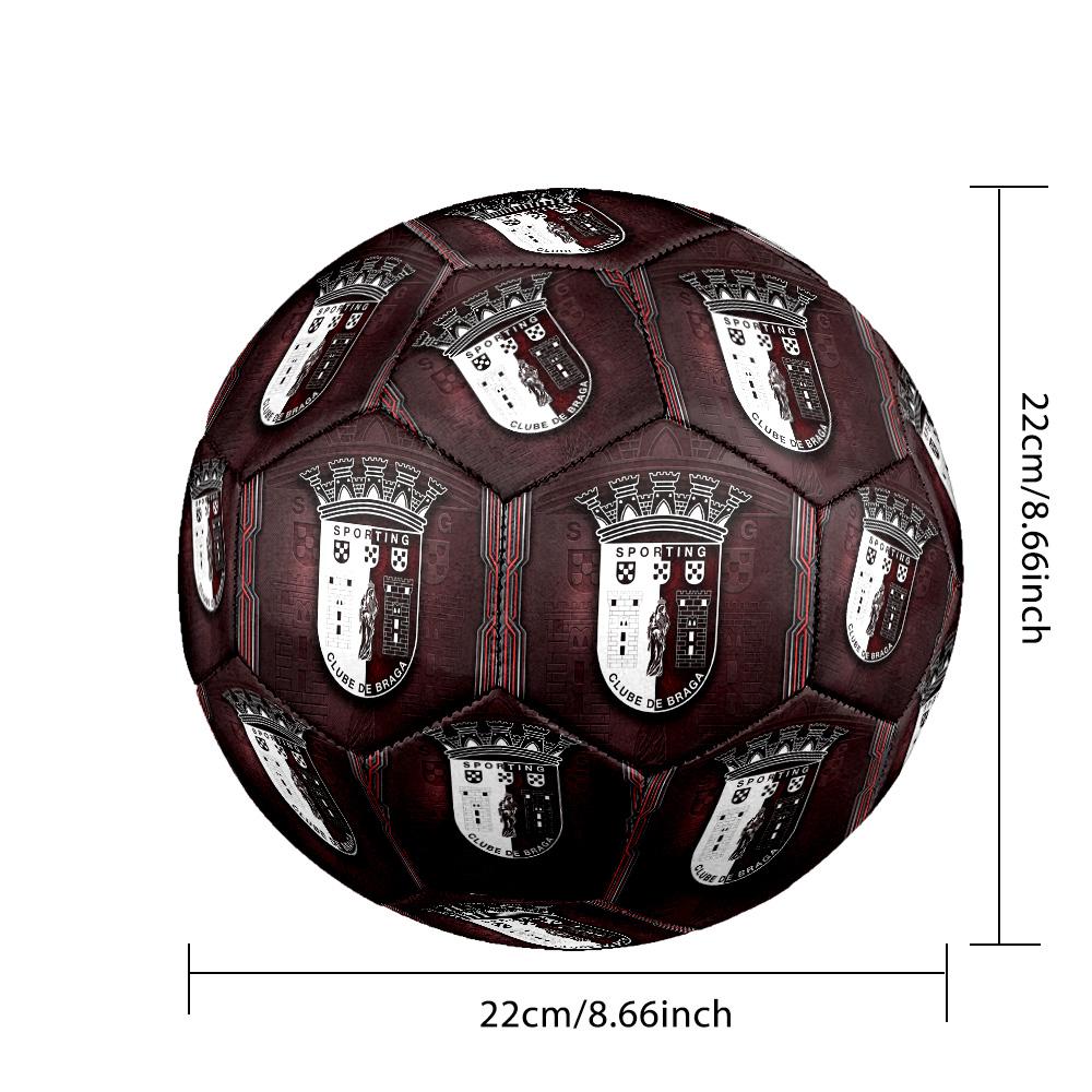 Braga FC Size 5 Standard Football Durable Training Match Soccer Ball for Adult Outdoor Sports