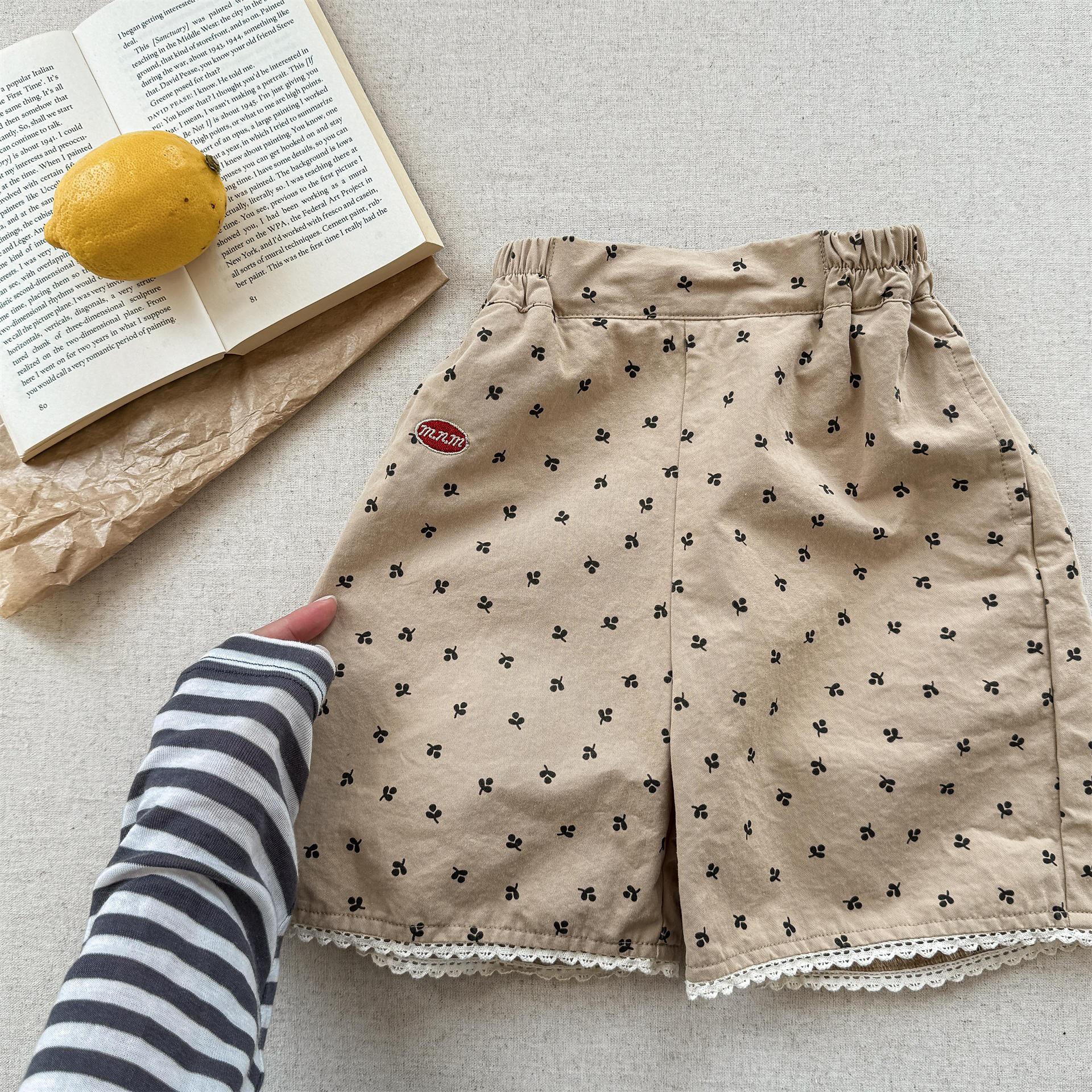 

Zhili Kids Шорты из голубого кружева в корейском стиле для девочек 100 cm хаки