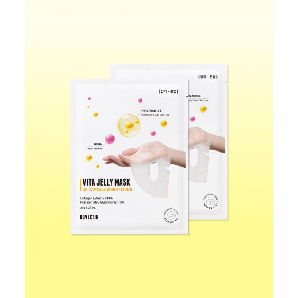 Rovectin Vita Jelly Mask Double Brightening 2ea NONE