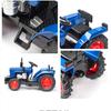 1/32 Scale Farm Tractor Car Model, Diecast Alloy Metal Vehicle with Sound and Light, Pull Back Gift Toys for Children