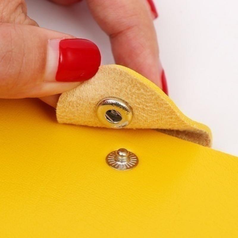 24 Kartenfächer Herren Damen Leder Kreditkartenetui Kartenhalter Geldbörse Visitenkarte