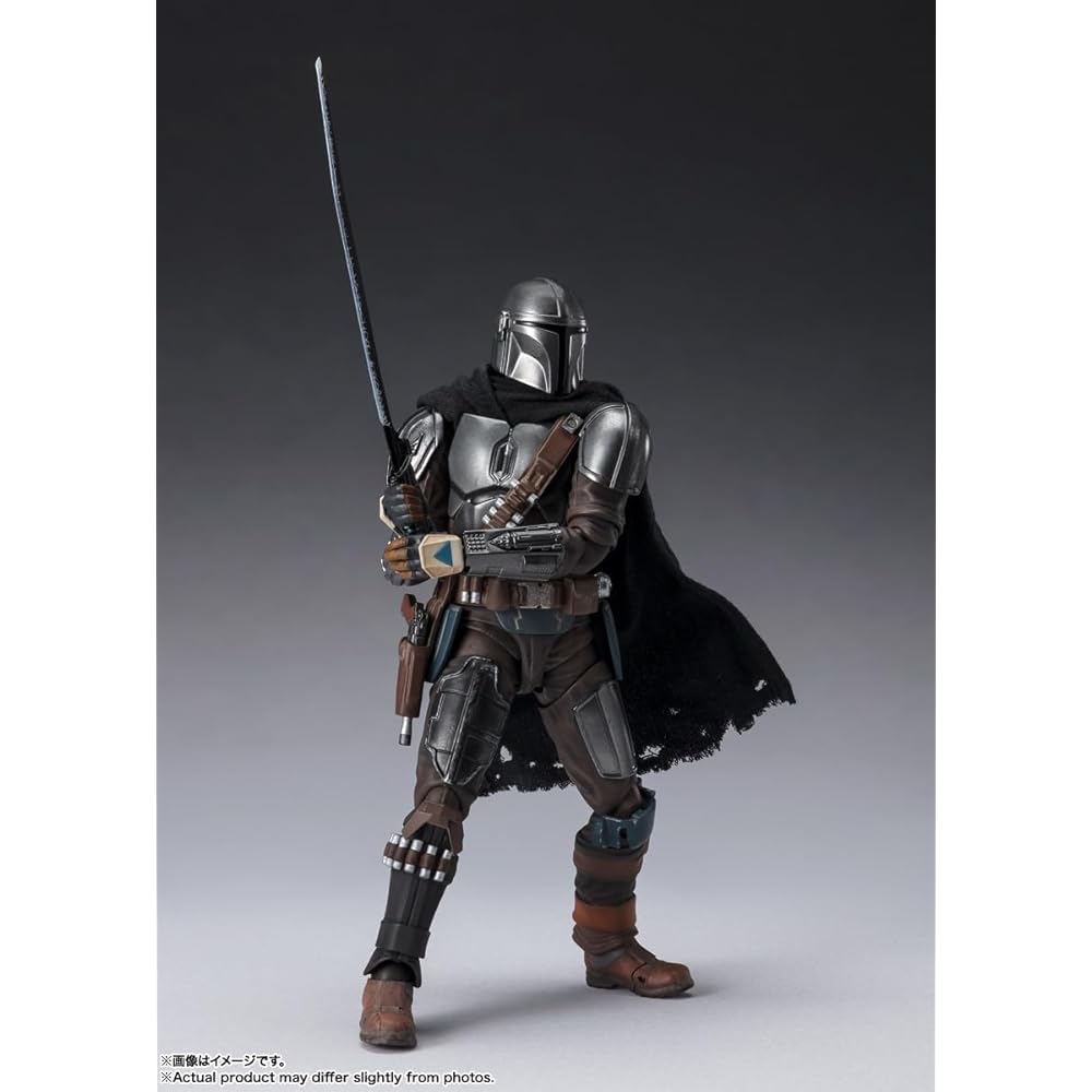TAMASHII NATIONS S.H. Figuarts Star Wars The Mandalorian & Grogu 150mm Action Figure ABS PVC Fabric Painted