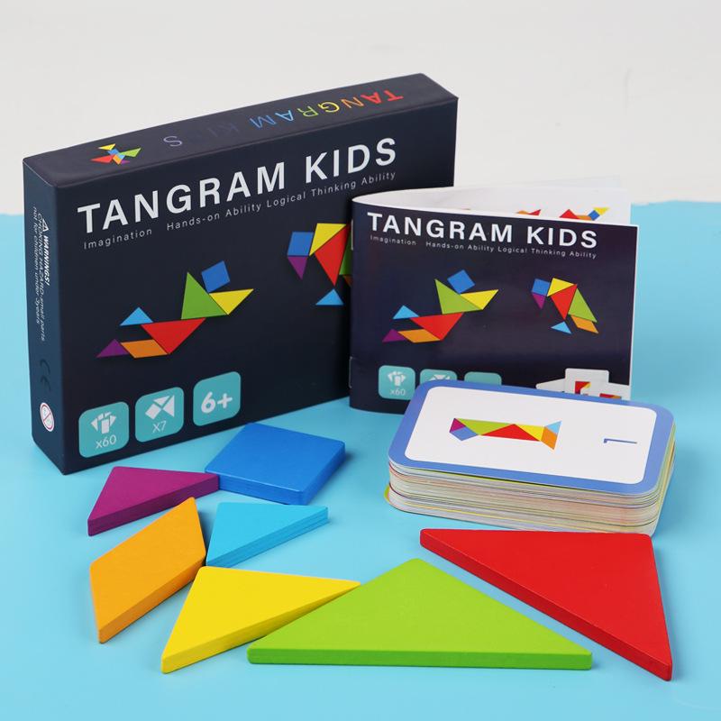 

Large Particle Creative Tangram Puzzle for Children s Early Education - Fun Geometric Shape Toy