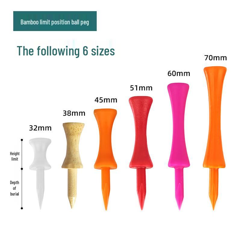 WEZHO 60mm Golf Bamboo Tees