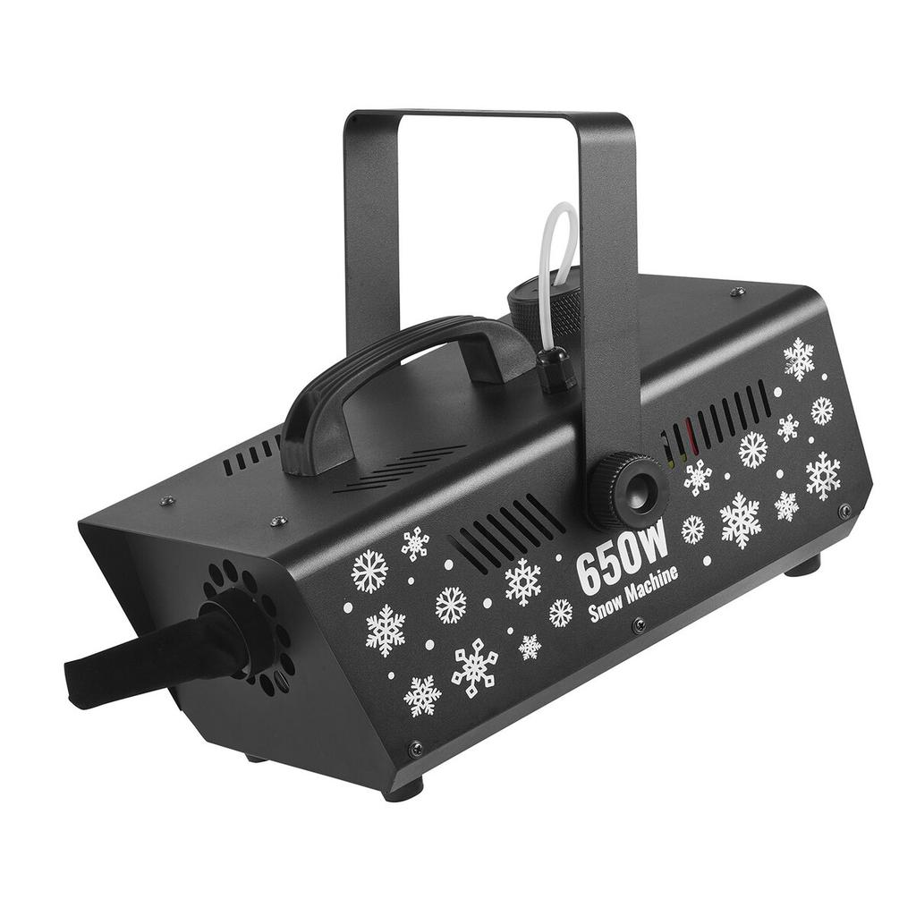 Snow Machine, Powerful 650W Handheld/Hanging Fake Snow Maker, Snowflake Making Machine with Portable Handle, Outdoor & Indoor Artificial Snowflake