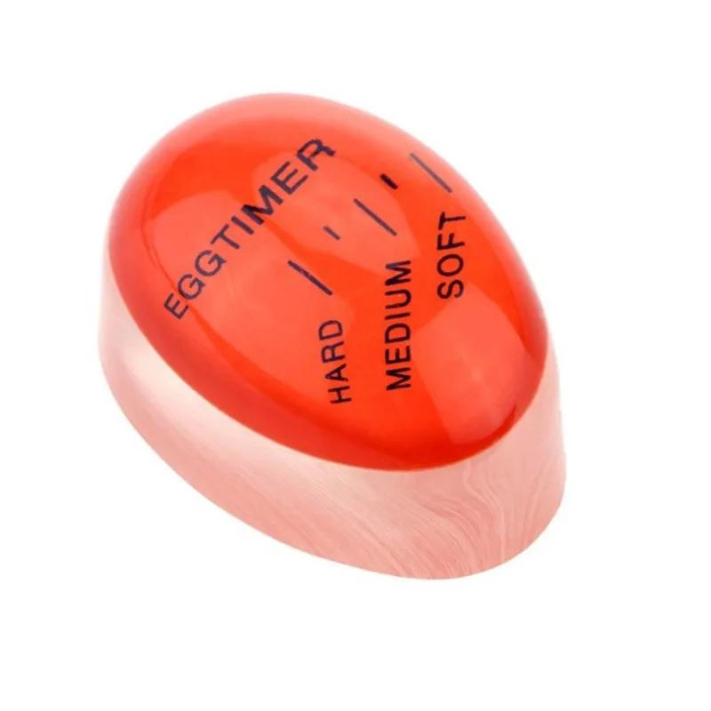 1 Stück Ei Perfekt Farbwechsel-Timer Lecker Weich Hartgekochte Eier Kochen Küche Umweltfreundliches Harz Eieruhr Rot Timer Werkzeuge