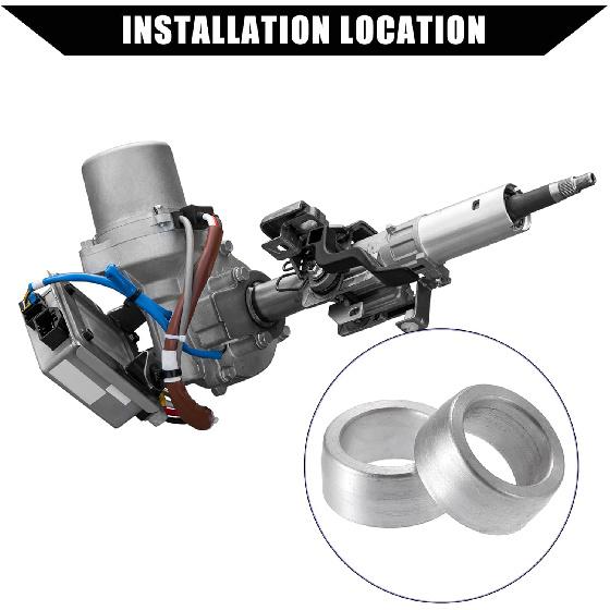 

Intermediate Steering Shaft Bushings for Dodge for Ram 1500 2500 3500 4500 5.9L 6.7L 2003-2019 / Column Shaft Bushings/Metal / 1 Pair/Silver Tone