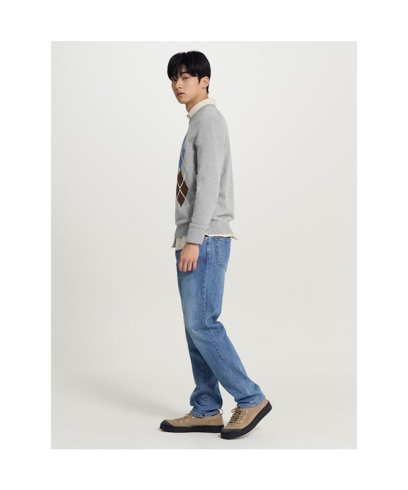Binpolmen [Essential] Standard Fit Denim Pants Blue