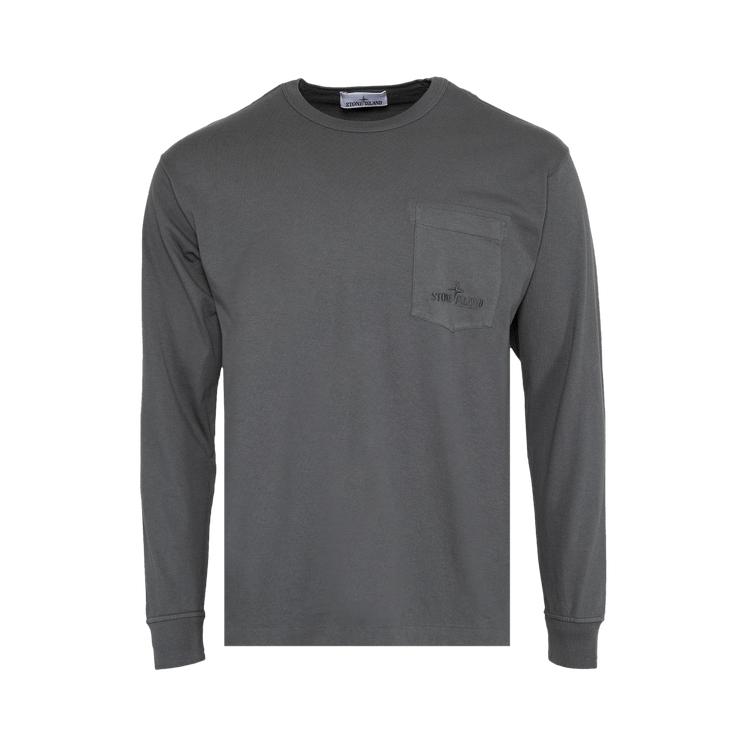 

Stone Island Chest Patch Pocket Long-Sleeve Lead Grey Men Tops 791521244-V0062 XXL