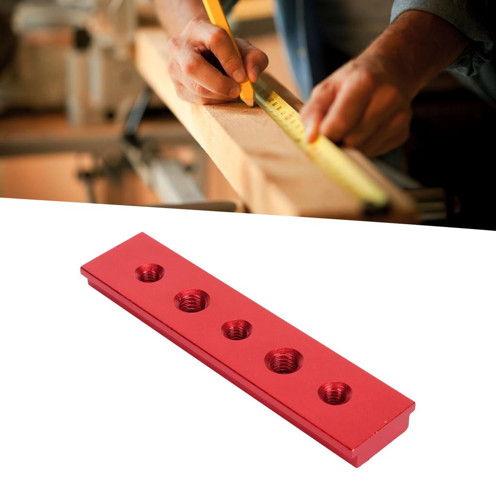 100mm T Slot Miter Track with Holes Aluminum Alloy Woodworking Chute Rail Electric Circular Saw Workbench Fixture