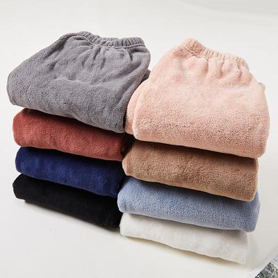 Autumn and Winter New Fairy Warm Pants Warm Pants Outer Wear Pajamas Coral Fleece Thickened Loose Home Leisure Women's Trousers