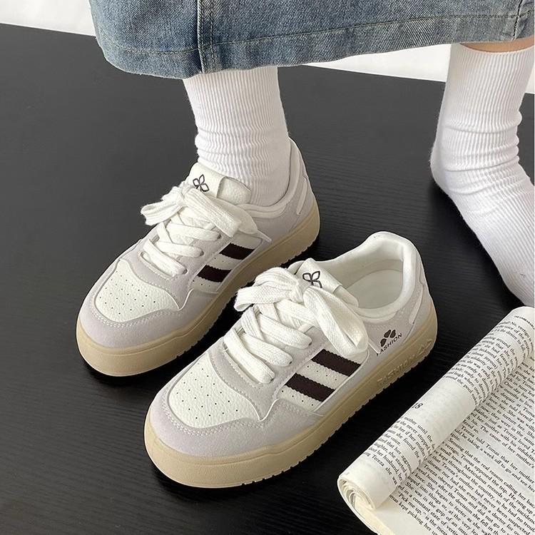 2025 Autumn and Winter New High-value American Retro Pink Thick Baseplate Shoes Ins Casual Versatile German Training Shoes