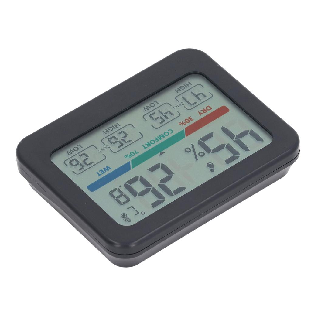 Digital Hygrometer Termometer LCD-display Elektronisk Temperatur- och Fuktighetsmätare Magnetisk
