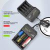 Automatic Stop Charging 4Bay 3.7V Li Battery Charging adapter USB Port For Multiple Devices Safe Reverse Polarity Protections