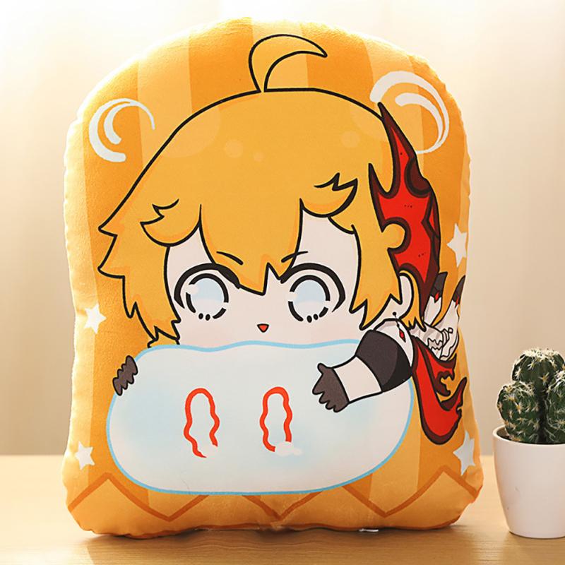 Genshin Impact Plush Pillow Doll Game Anime Cartoon Cosplay Slime Pillow For Kids Fans Gifts