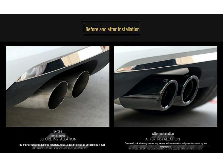 Stainless Steel Tailpipe Cover for 2010-2013 BMW Z4