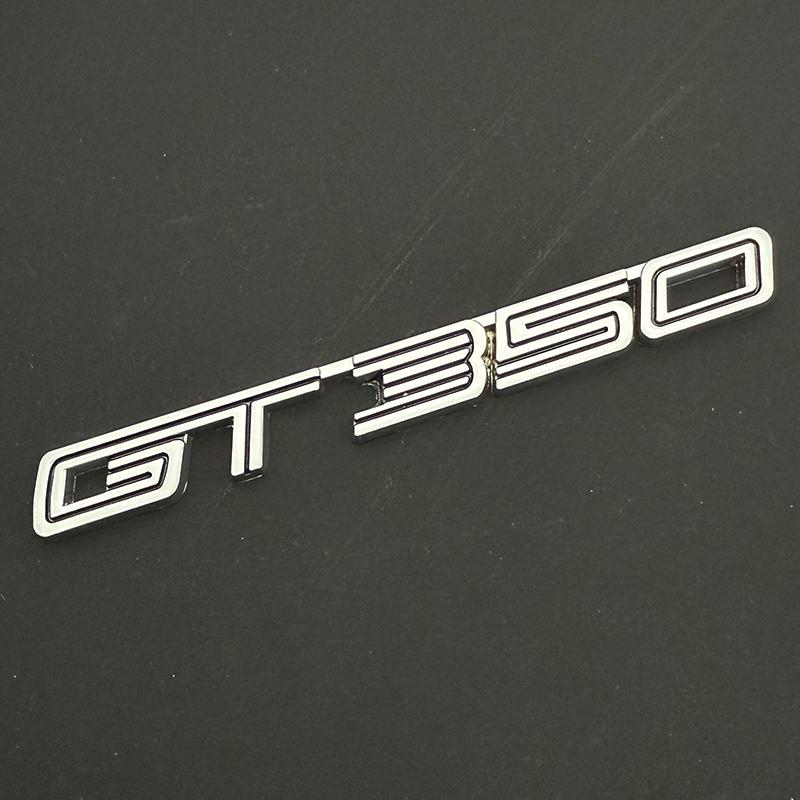 AGET4 3D Metal Car Sticker GT Rear Trunk Fender Logo Badge Emblem Decals For Ford Mustang Shelby GT GT350 GT500 Parts Accessories