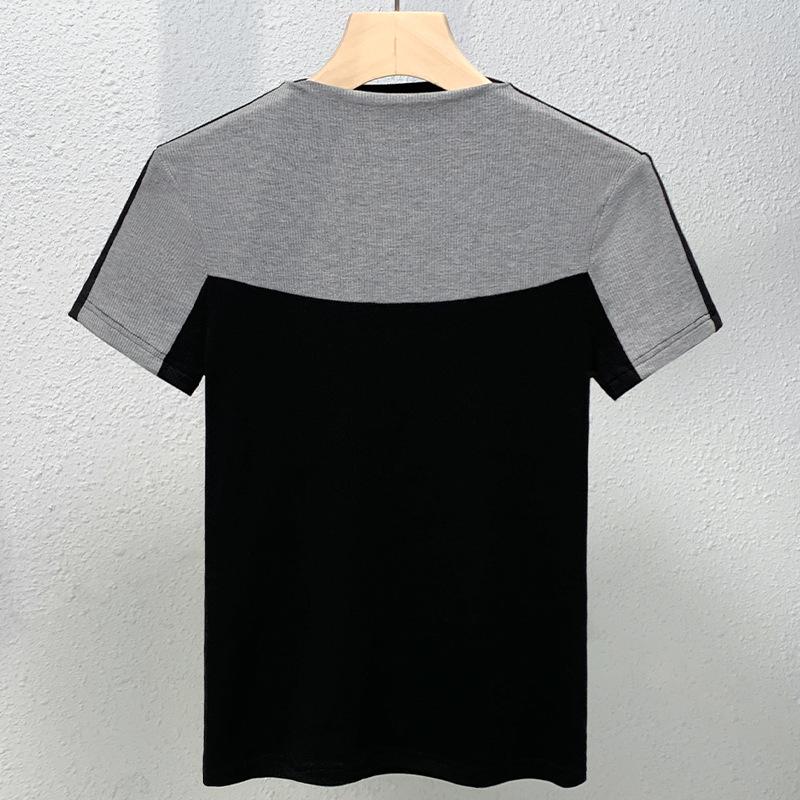 Half High Neck Short-sleeved T-shirt for Women's Autumn New Versatile Slim Base Shirt Niche Design Top