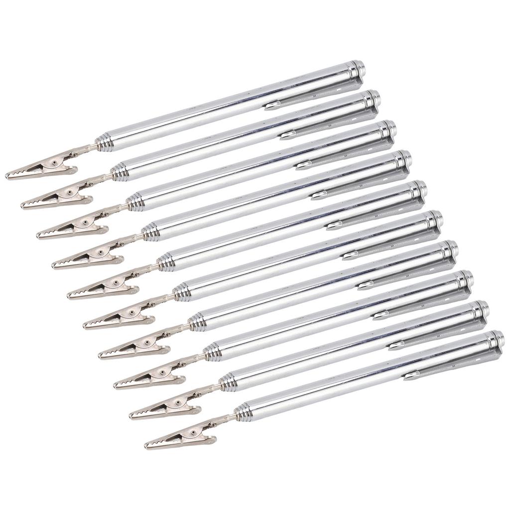 10 Stück Krokodilklemmen Edelstahl Langlebig Teleskopisches Design Breite Anwendung Armband Hilfe Werkzeug