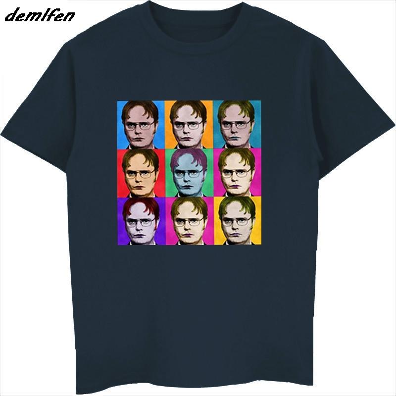 

Summer The Office Dwight Schrute TV Show Mens Adult TShirt Casual Short Sleeve Oneck T Shirt Hip Hop Tees Tops Streetwear S