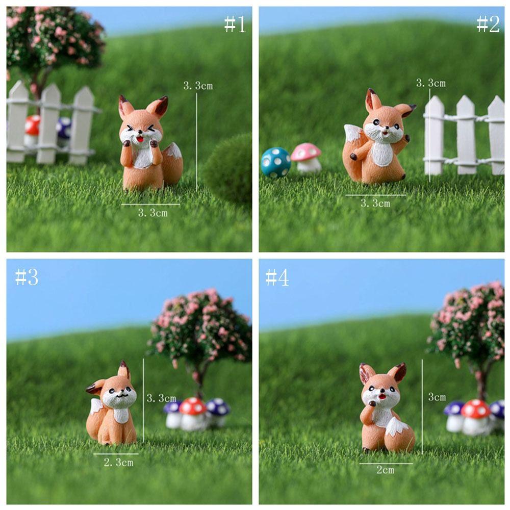 Funny Cartoon Animal Statue Waterproof Micro Landscape Ornaments Mini Animal Ornament  Courtyard