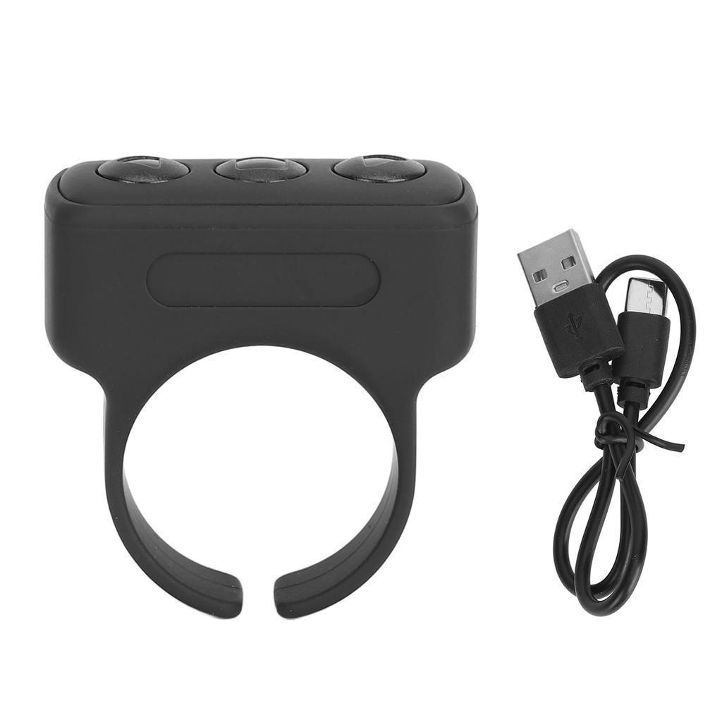 Remote Control App Page Turner Video Recording Selfie Button Rechargeable Bluetooth Scrolling Ring Clicker for Cell