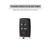 Metal Leather Car Key Case Cover For Land Rover Range Rover Discovery 5 Sport   For Jaguar Xel E-Pace  Accessories