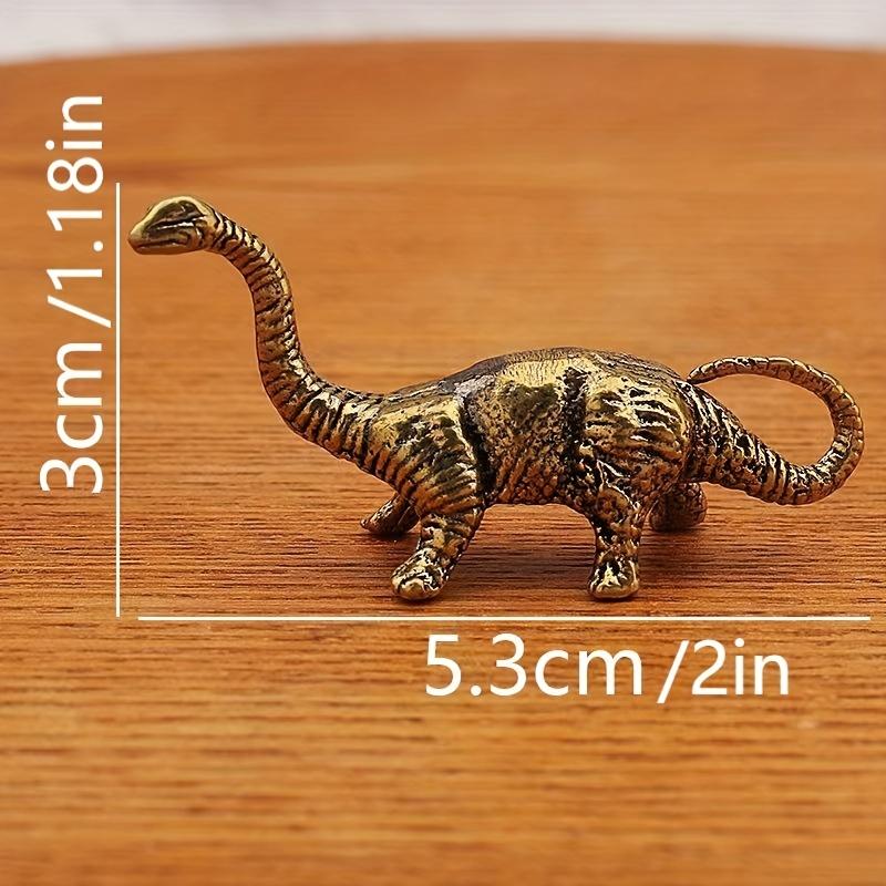 Miniature Antique Jurassic Brass Dinosaur Ornaments Figurines Bronze Dinosaur Statues Copper Mini Desktop Crafts Home Decor Gift
