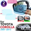 For Toyota Corolla E140 E150 2007~2013 Full Cover Rearview Mirror Anti-Fog Rainproof Anti Fog Film Accessories 2009 2010 2011