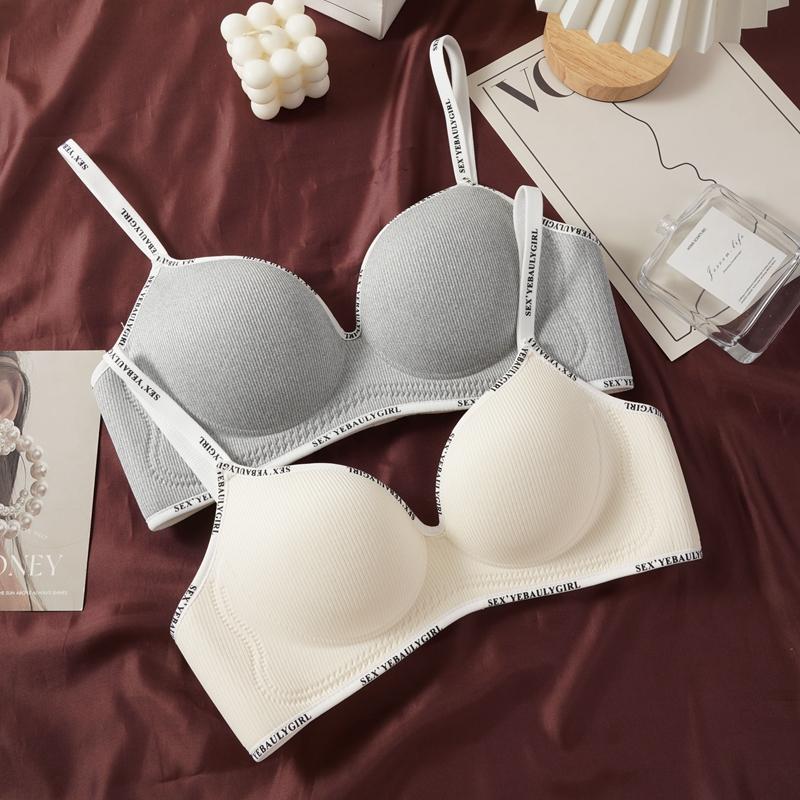 Solid Color Female Intimate Brassiere Lingerie Bra Women Seamless Bra Padded Sexy Wireless Gathers Push Up Bralette Underwear Bras