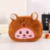 Plush Cartoon Pencil Case With Large Capacity For Kids And Students